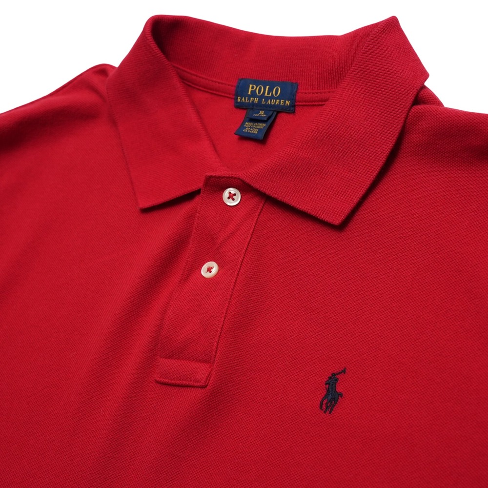 Polo Ralph Lauren Polo Shirt Mens XL Red Short Sleeve Pique Cotton Pony Logo